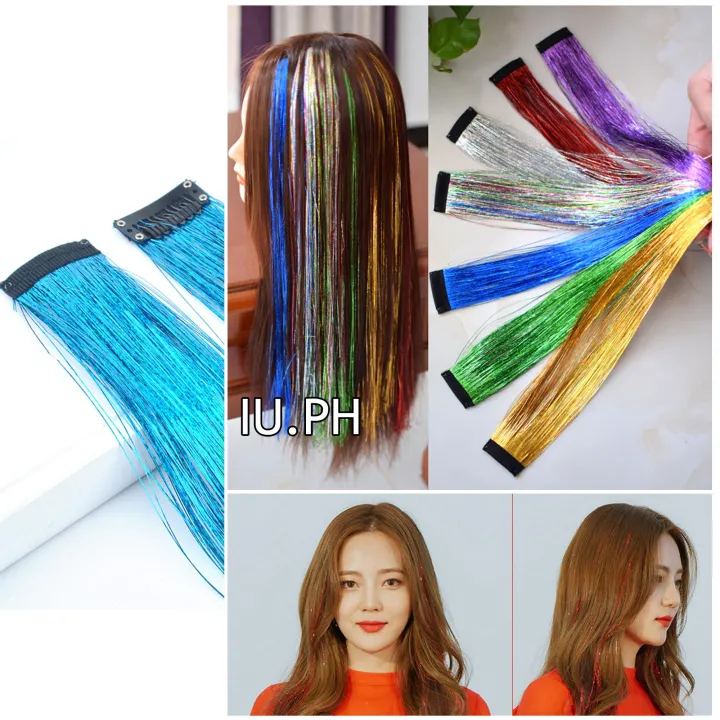 IU Hair Tinsel Sparkle Holographic Glitter Extensions Party Hair Accessories | Lazada PH IU Hair Tinsel Sparkle Holographic Glitter Extensions Party Hair Accessories | Lazada PH