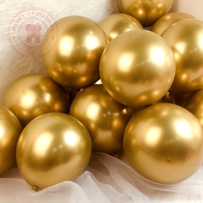 hotx【DT】 5-18inch Metal Decoration Balloons Metallic Gold Wedding Scene Layout Supplies