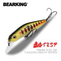 BEARKING PRO 78Mm 11.3G SPทังสเตนน้ำหนักระบบเหยื่อตกปลาMinnow Crank Wobblerคุณภาพตกปลาตะขอสำหรับตกปลา-Cailine