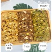 Bánh Biscotti Nguyên Cám Healthy 3 VỊ- Dành cho người ăn kiêng giảm cân