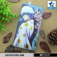 GINTAMA กระเป๋าสตางค์ Dompet Pelajar นักเรียนชายและหญิง Dompet Koin การ์ตูนอนิเมะหนังพียูสั้นเด็กกระเป๋าสตางค์แบบมีซิปแนวตั้ง0000