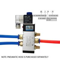 +[; 4V310-10 Pneumatic Solenoid Air Valve 5 Way 2 Position Control Air Gas Magnetic Valve 12V 24V 220V Coil Volt