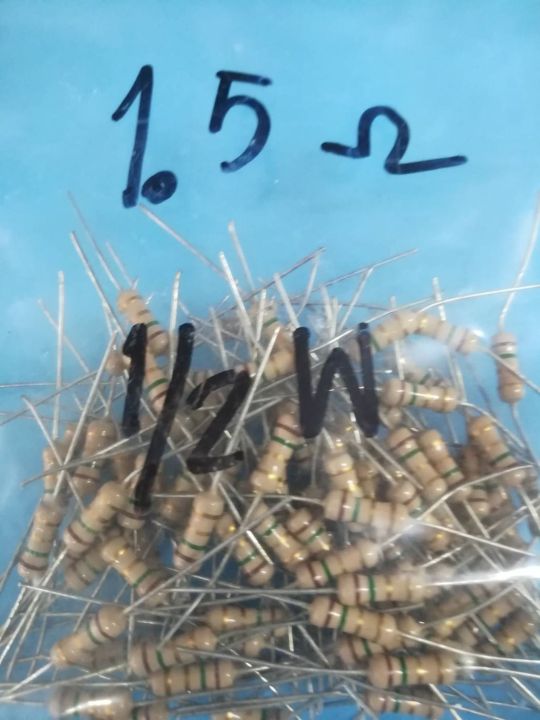 ตัวต้านทาน-resistor-ชุดละ10ตัว-ราคา-20-บาท-ค่า-0-1-ohm-ถึง-4-7-ohm-1-2-w