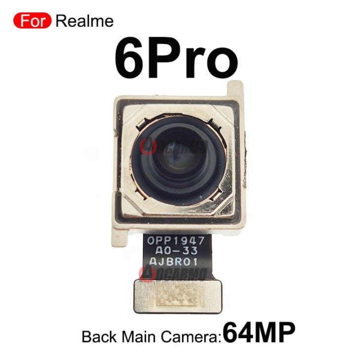 อะไหล่สำหรับ-realme-6-6pro-6s-6i-7-8i-8-pro-48mp-64mp-50mp-108mp-ด้านหลังโมดูลกล้องมองหลังหลักซ่อมสายเคเบิลงอได้