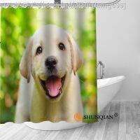 【CW】❒✲❃  Custom Yorkshire dog Shower Curtain Polyester Fabric Mildew Resistant