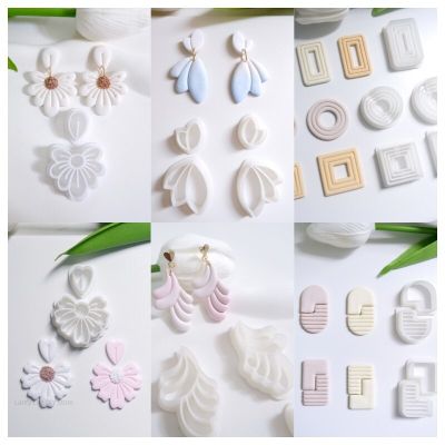 Soft Pottery Polymer Clay Cutter Irregular Geometric Shape Molds DIY INS Earring Pendant Jewelry Polymer Clay Tools Health Accessories