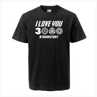 Iron Man T Shirt I Love You 3000 Times Thanks Tony Mens Short Sleeve T-shirt 2023 Summer New Style Fashion Hip Hop Tops Tees  2DNS