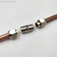 △❧✼ Copper Pipe Fitting 6mm 8mm 10mm 12mm 1/8 1/4 3/8 1/2 Male Thread Pipe Connector Compression Fitting Connector