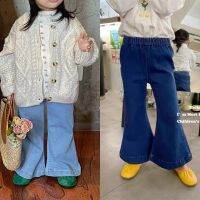 CUTE BABY?พร้อมส่ง?กางเกงยีนส์เด็กผู้หญิง ขาบานทรงสวย (513)