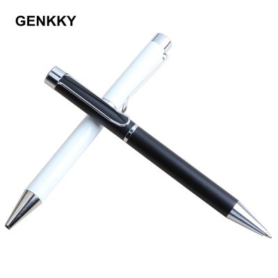 GENKKY Metal Pen In Ballpoint Pen 0.7mm Blue Black Refills Ball Promotion Gift luxury Pen for School Office Supplies Pens