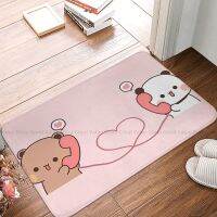 Milk and Mocha Bubu Dudu Non-slip Doormat Panda And Brownie Bear Living Room Bedroom Mat Outdoor Carpet Indoor Pattern Decor