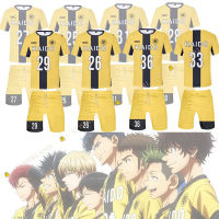 อะนิเมะ Ao Ashi คอสเพลย์เครื่องแต่งกายฟุตบอล Jersey กีฬา Ao Aoi Eisaku Keiji ชุด Yuma Kanpei Motoki Jun Marchs Asari Tee