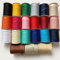 [HOT YUKXKLJWHJKG 578] ไบ1-64Colors ผ้าซาติน20Yds 12มม. ท่อสายไฟงานแฮนด์เมดสำหรับงานตัดเย็บเสื้อผ้าแบบ DIY และตัดแต่งสายเชือกคอตตอนคุณภาพสูงและ100