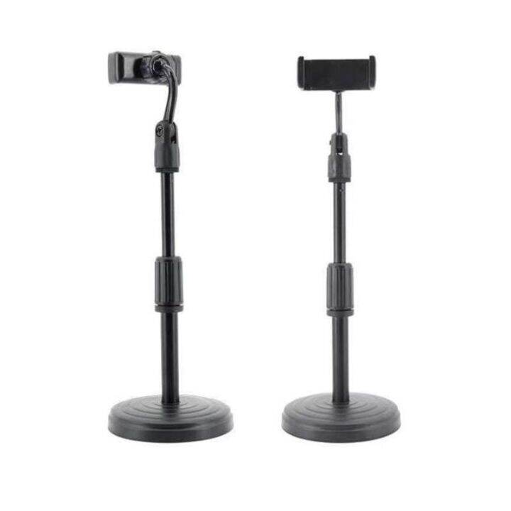 desktop-mobile-phone-holder-stand-360-rotate-for-live-streaming-video-youtube-round-base-smartphone-stand