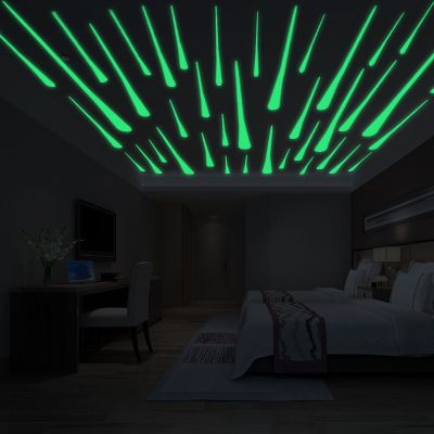 Luminous Meteor Wall Sticker Golw In The Dark Decor For Room Children 39;s Room Bedroom Porch Art Decals Peel amp; Stick PVC Wallpaper