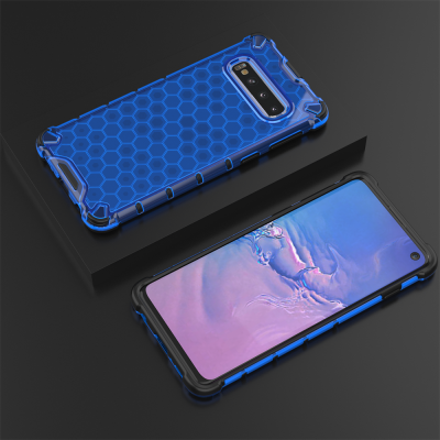 สำหรับเคส Samsung Galaxy S10 PC ที่โปร่งใส + TPU ไฮบริด SamsungS10เคสแข็งสี S10ฝาหลังเคสใส่โทรศัพท์กันกระแทก