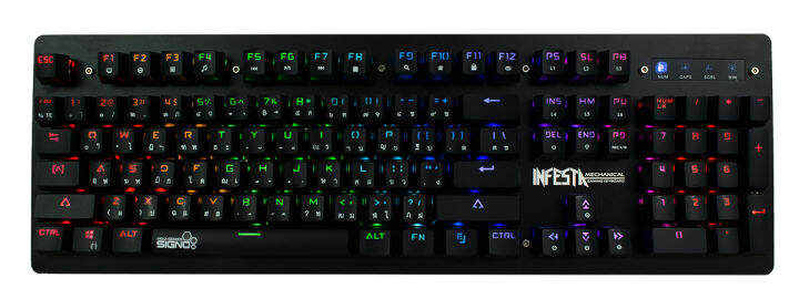 signo-kb-738-infesta-mechanical-keyboard-red-optical-switch-แป้นภาษาไทย-อังกฤษ-ของแท้-ประกันศูนย์ไทย-1ปี