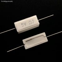 №۩☂ 10pcs 5W 5 Cement Resistor Power Resistance 0.1 10K 0.1R 0.5R 1R 10R 100R 0.22 0.33 0.5 1 2 5 8 10 15 20 25 30 100 1K 10K ohm