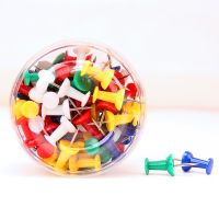 70Pcs 22mm Metal Push Pin Plastic Tacks Making ThumbTacks Cork Board Tachuelas 5 Colors Wall Map Office Meeting Home Study 0042 Clips Pins Tacks