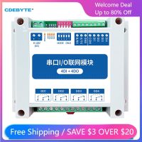 Modbus RTU Control I/O Network Modules Serial Port RS485 Interface 4DI 4DO CDEBYTE MA01-AXCX4040 Rail Installation 8 28VDC IoT