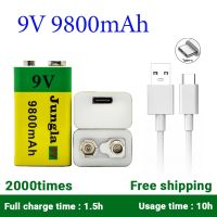 xphb22 9V 9800mAh li-ion Rechargeable battery Micro USB Batteries 9 v lithium for Multimeter Microphone Toy Remote Control KTV use