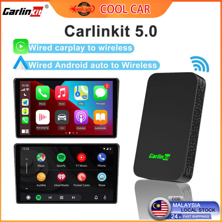 Carlinkit 5.0 wired to wireless carplay Carlink kit 4.0 android auto