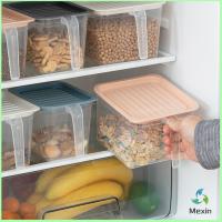 Mexin กล่องเก็บอาหารตู้เย็น ""มีที่จับ"" มีฝาปิด Portable refrigerator food storage box