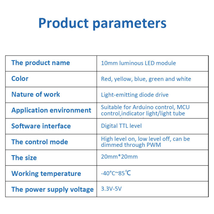 pcbfun-ชุดสัญญาณไฟ-led-เซ็นเซอร์-led-dc-3-3v-5v-10มม-โมดูลเปล่งแสงเหมาะสำหรับอุปกรณ์รีโมตควบคุมขนาดเล็กควบคุม-arduino-ไฟแสดงสถานะ-หลอดเปล่งแสงแสง