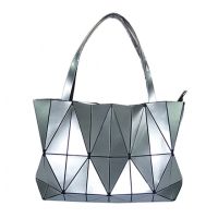 2022 New Bao Bag Women Handbag Noctilucent Diamond Geometry Totes Laser Plain Folding Ladies Shoulder Bags Luminous Bag Hologram bzn