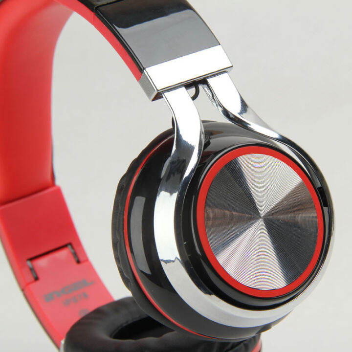 Sky blue foldable headset magic sound headset wired computer mobile