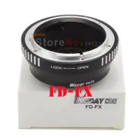 Kecay Fd Fx อะลูมินัมอัลลอยอะแดปเตอร์เลนส์สำหรับ Cann Fd Mount แหวนสำหรับ Fujifilm Fx Mount X F X Pro1 Camerax Black SILVER