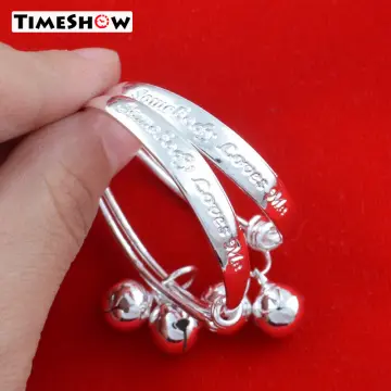 Silver bracelet for baby girl clearance online