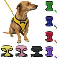 Cat Dog Adjustable Harness Vest Walking Lead Leash for Chihuahua Puppy Collar Polyester Soft Mesh Chest Strap for Dogs Cats Pet