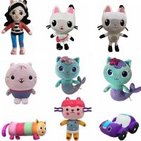 1pcs 21-40cm New Gabby Dollhouse Plush Toy Mercat Cartoon Stuffed Animals Mermaid Cat Mermaid Plushie Dolls Kids Birthday Gifts