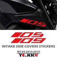 ☍ Fairing Decals Hollow Out Custom 2014-2019 For YAMAHA MT09 MT-09 MT-09SP FZ09 Air Intake Side Cover Sticker Set