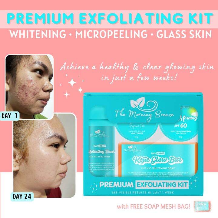 PREMIUM EXFOLIATING KIT REJUVENATING SET MICROPEELING SET THE