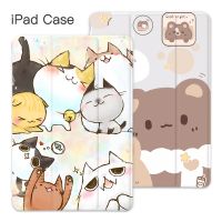 Kssme♣เคสลายแมวการ์ตูนญี่ปุ่น For,สำหรับ iPad Air 4 2020 Pro 11 10.2 8th Funda Mini 5 7th 6th Pro 12.9 10.5 Air 2 3