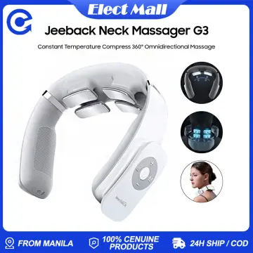 Jeeback G3 Electric Wireless Neck Massager TENS Pulse Relieve Neck Pain 4  Head Vibrator Heating Cervical Massage Health Care
