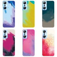 สำหรับ Infinix Hot 20 Case Soft TPU สีน้ำ Gradient ฝาหลังโทรศัพท์ Infinix Hot20 Case ซิลิโคน