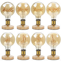 2021TIANFAN Edison Bulbs Vintage Light Bulb G125 Led Bulb Love Home Filament 4W Dimmable 110V 220V E27 Table Lamp Bulb