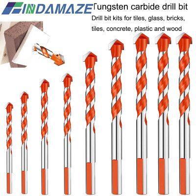 3-12mm Professional Tungsten Carbide Drill Bit Used for Drilling Glass Ceramic Tile Concrete Metal Drilling Tool Center Bit Set