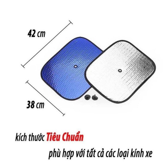 Hcmtấm che nắng ô tô, tấm chắn nắng ô tô loại dày tráng bạc chống nóng - ảnh sản phẩm 2