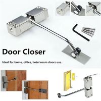 ♈☸☸ Automatic Spring Door Closer Door Closing Device Can Adjust Household Silent Door Closer Furniture Door Hardware Accessories