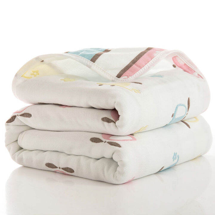 2021honeycherry-summer-baby-thin-quilt-newborn-comforter-baby-six-layer-gauze-bath-towel-for-children-baby-blankets-size-80-80