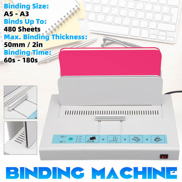 Book Binder Machine 220V 50mm Hot Melt Book Binding Machine Automatic