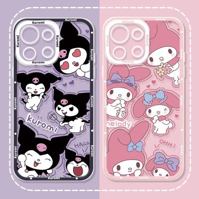 Kuromi Melody Clear Case For Samsung Galaxy S23 S22 Ultra S21 S20 FE S10 Plus Note 20 10 A32 A52S A52 A72 Soft Silicone Cover Phone Cases