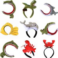 Ocean Childrens Day Dress Up Hat Headband Performance Dance Cartoon Headwear Crab Lobster Shark Carp Crocodile Panda Headband Medicine  First Aid Sto