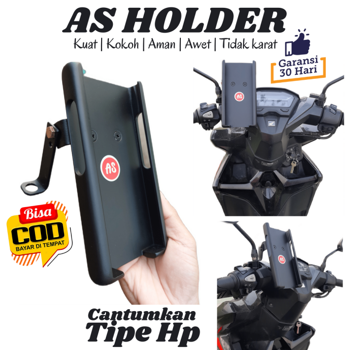 As Holder Hp Motor Phone Holder Handphone Bracket Tempat Dudukan Hp Di ...
