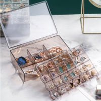 12/30 Storage Pill Portable Organizer Clips Hair Necklace Container Plastic Case Waterproof Layer Double Jewelry