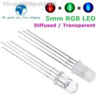 【CW】☞☇✹  10pcs 5mm Common Cathode / Anode Tri-Color Emitting Diodes f5 Diffused Transparent for arduino